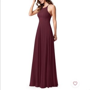 Azazie burgundy dress